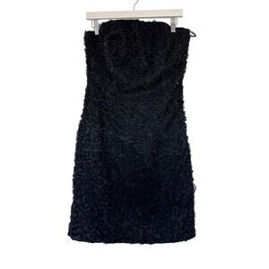 Vintage Chetta B Silk Ribbon Strapless Cocktail Dress, 6